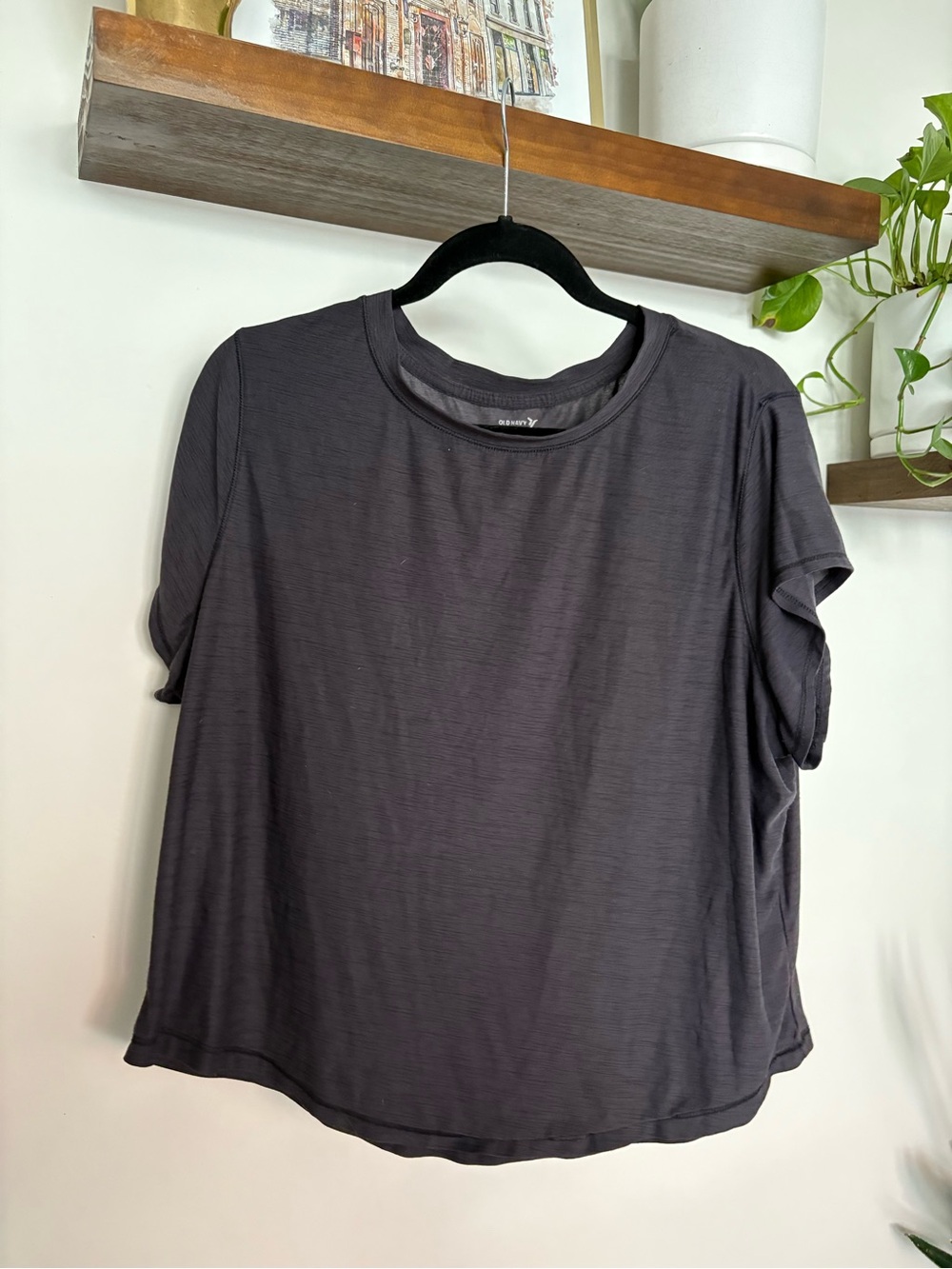 Old Navy Short Sleeve Crew Tee - Charcoal Gray